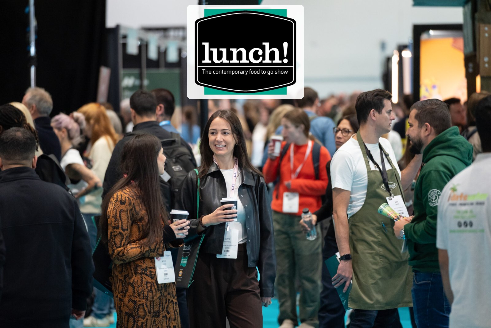 lunch! London at ExCeL — visitors on the show floor